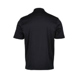 Stefano Ricci Men's Black Polo Shirt with Quarter-Zip and Tonal Logo