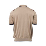 Stefano Ricci Men’s Polo Sweater Beige Patterned