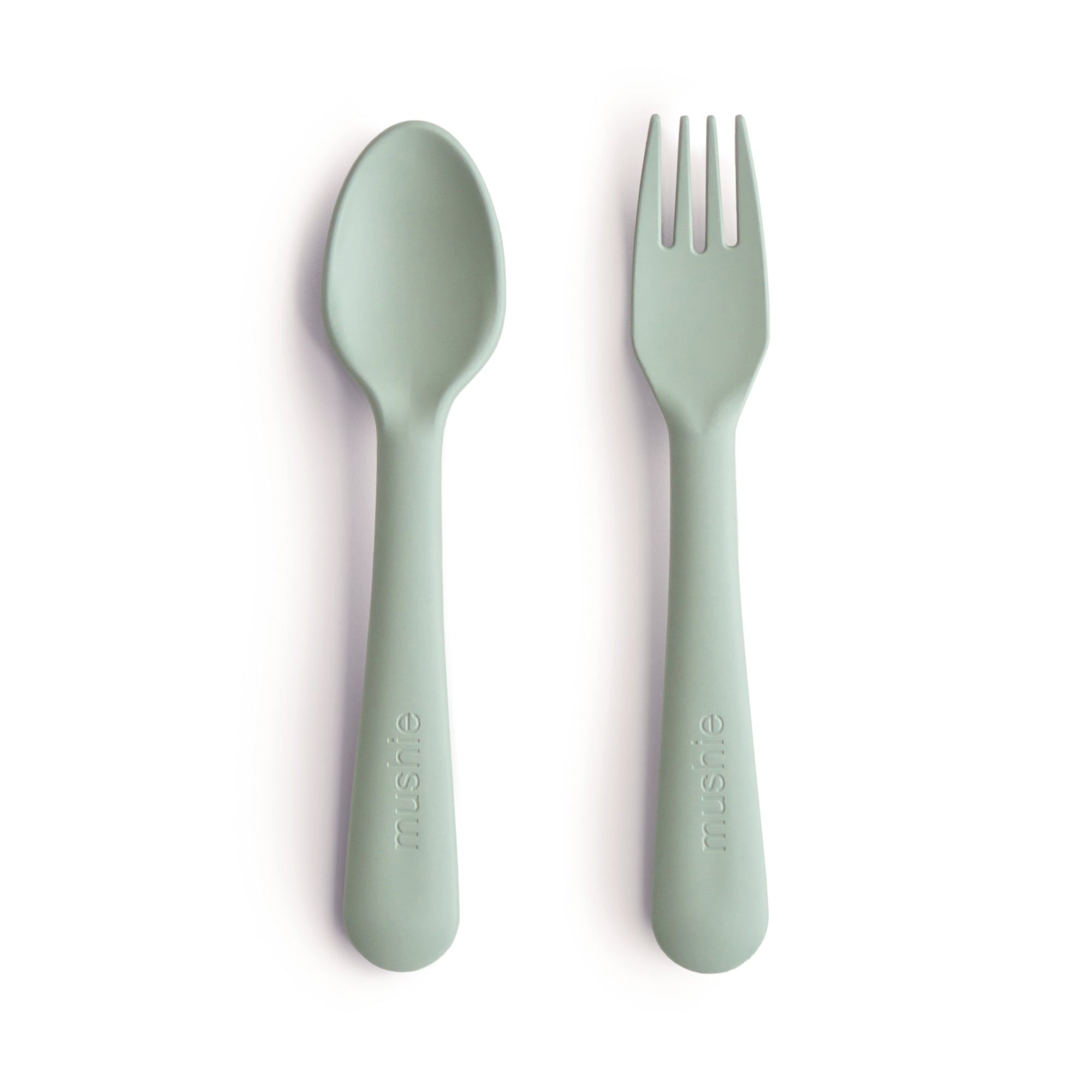 Mushie Kids New Born Fork Spoon Sage | Feeding | GCC | New Born | New Born Boy (0M - 9M) | New Born Girl (0M - 9M) | scat: Feeding essentials Mushie Kids New Born Fork Spoon Sage | Feeding | GCC | New Born | New Born Boy (0M - 9M) | New Born Girl (0M - 9M) | scat: Feeding essentials