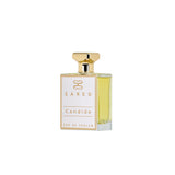 Sared Candide Eau de Parfum white and gold luxury fragrance bottle side view Now Online.