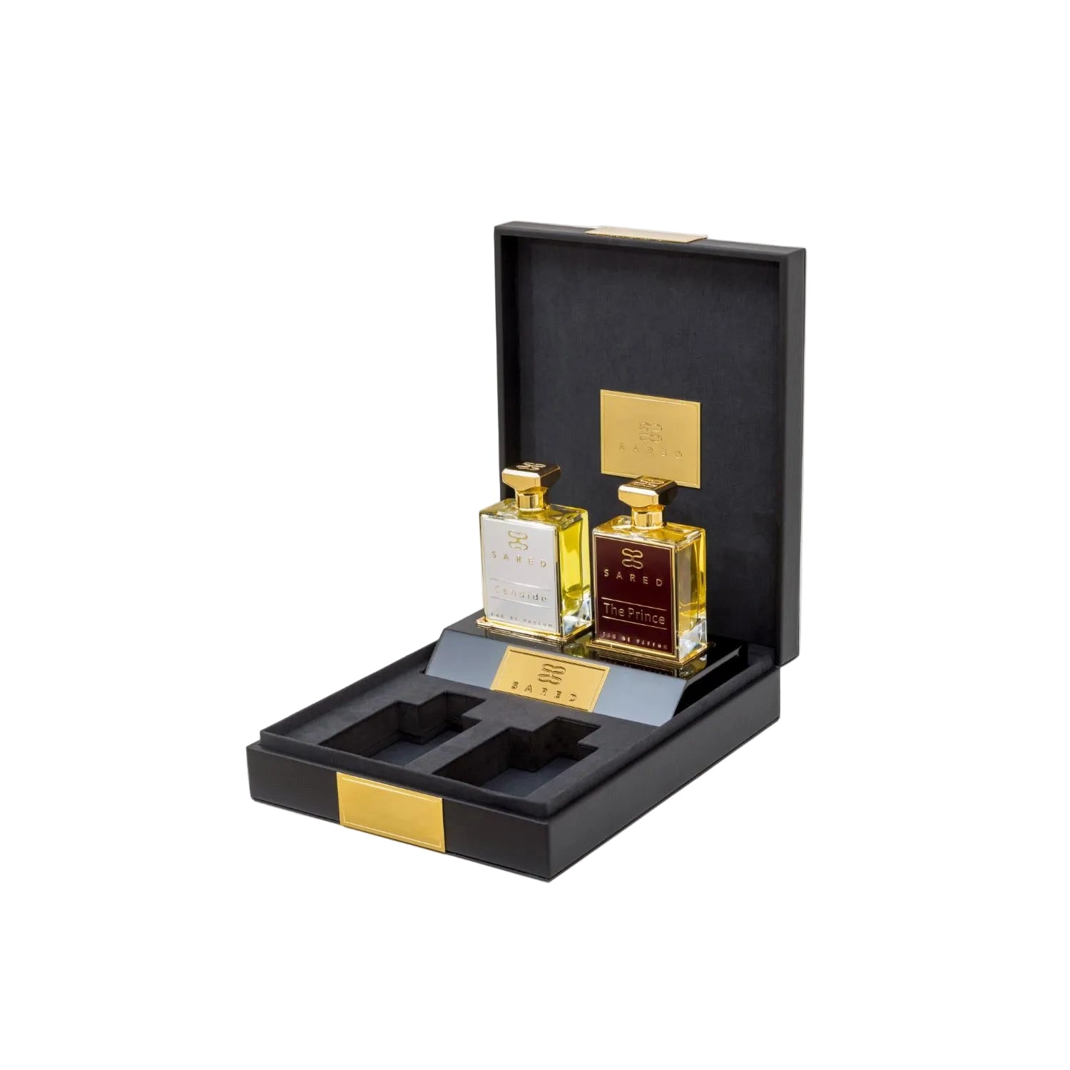 Sared luxury perfume gift set with four Eau de Parfum bottles in premium presentation box Shop Now Online