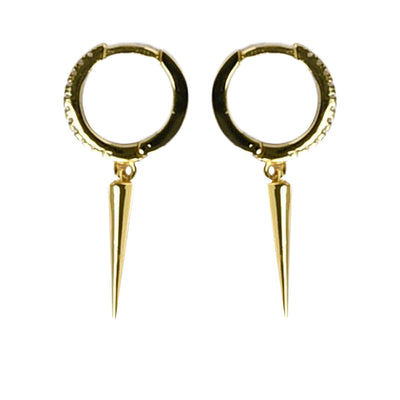 Shashi Gold Dagger Huggie Earrings