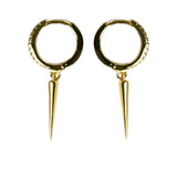 Shashi Gold Dagger Huggie Earrings