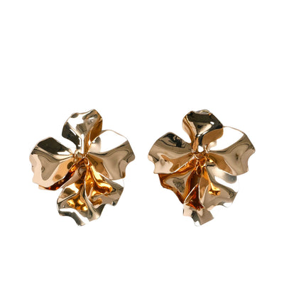 Shashi Ruellia Gold Flower Earrings