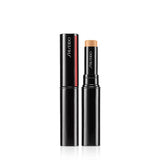 Shiseido Synchro Skin Correcting GelStick Concealer shown both open and closed, featuring a sleek black cylindrical casing with the Shiseido logo.