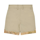 Shorts only back view of the Alviero Martini Kids Beige Polo Shirt & Bermuda Shorts Set. Find Online Today at Blue Salon Qatar.