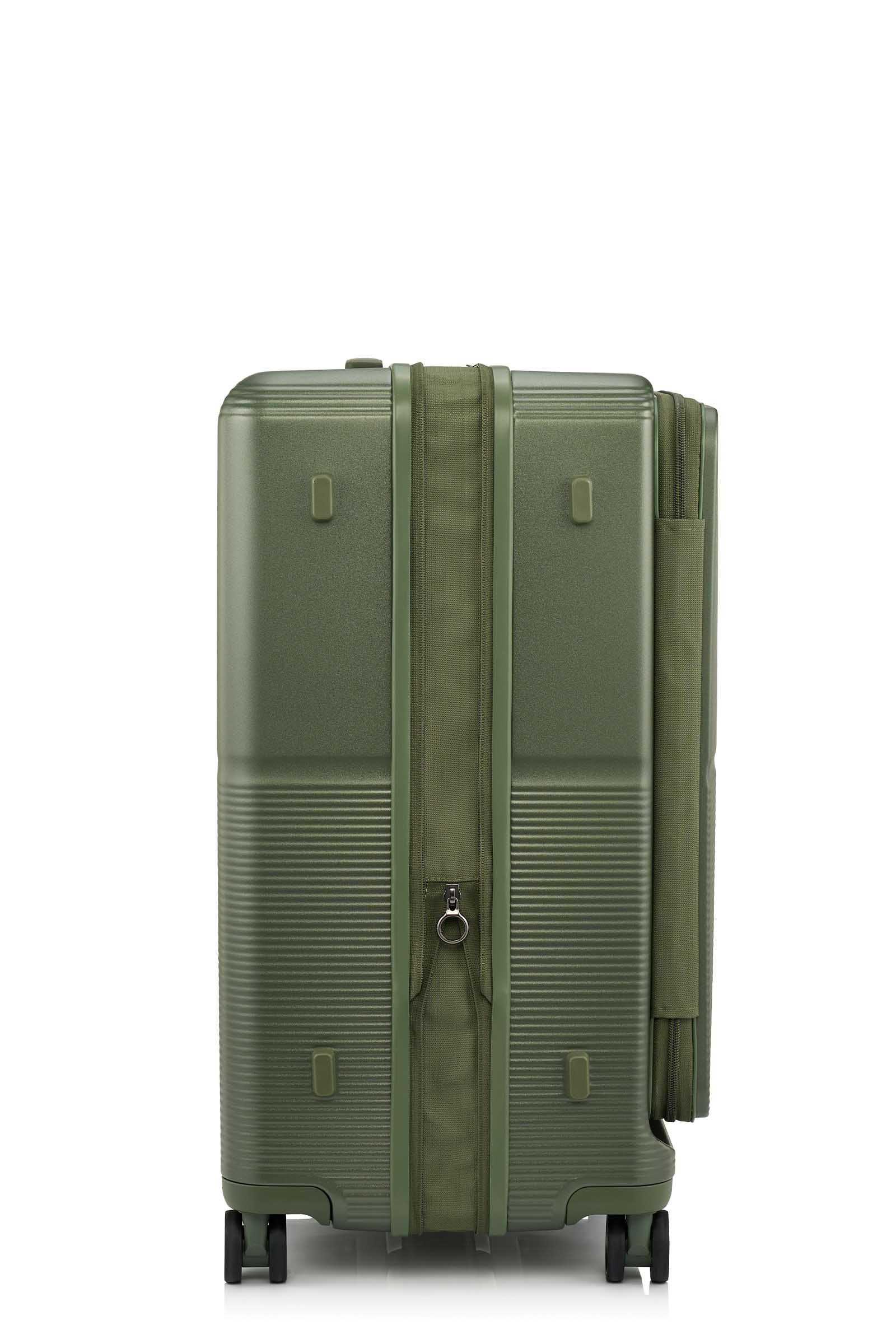 Samsonite Flatform Spinner Metallic Green Hard Luggage