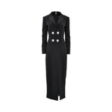 Simona Corsellini Women's Black Dress Coat