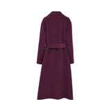 Simona Corsellini Women's Cherry Red Wool Wrap Coat — Now Available Online