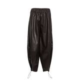 Simona Corsellini Women's Dark Brown Faux Leather Pants — Shop the Latest Online