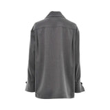 Simona Corsellini Women's Grey Blouse with metallic embellishment — Order Online Today
