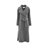 Simona Corsellini Women's Grey Wool Wrap Coat — Now Available Online
