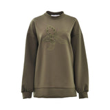 Simona Corsellini Women's Khaki Green Sweatshirt – Available for Online Purchase