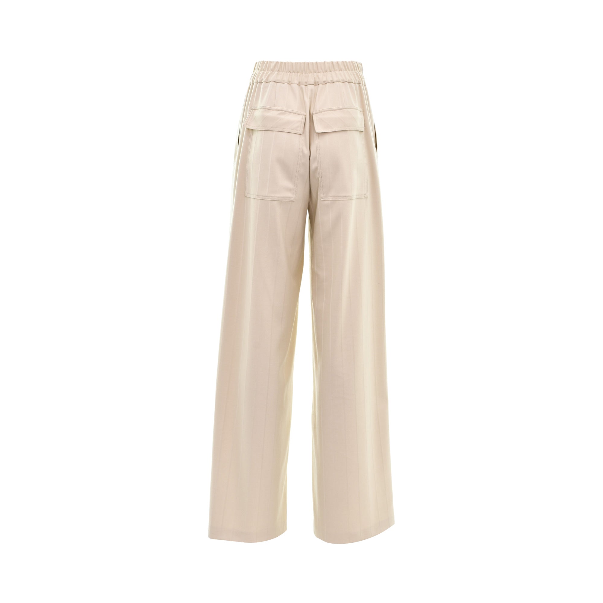 Simona Corsellini Women's Light Beige Wide-Leg Trousers — Find Online Today