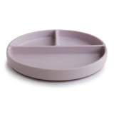 Mushie kids New Born Silicone Divided Plate Soft Lilac