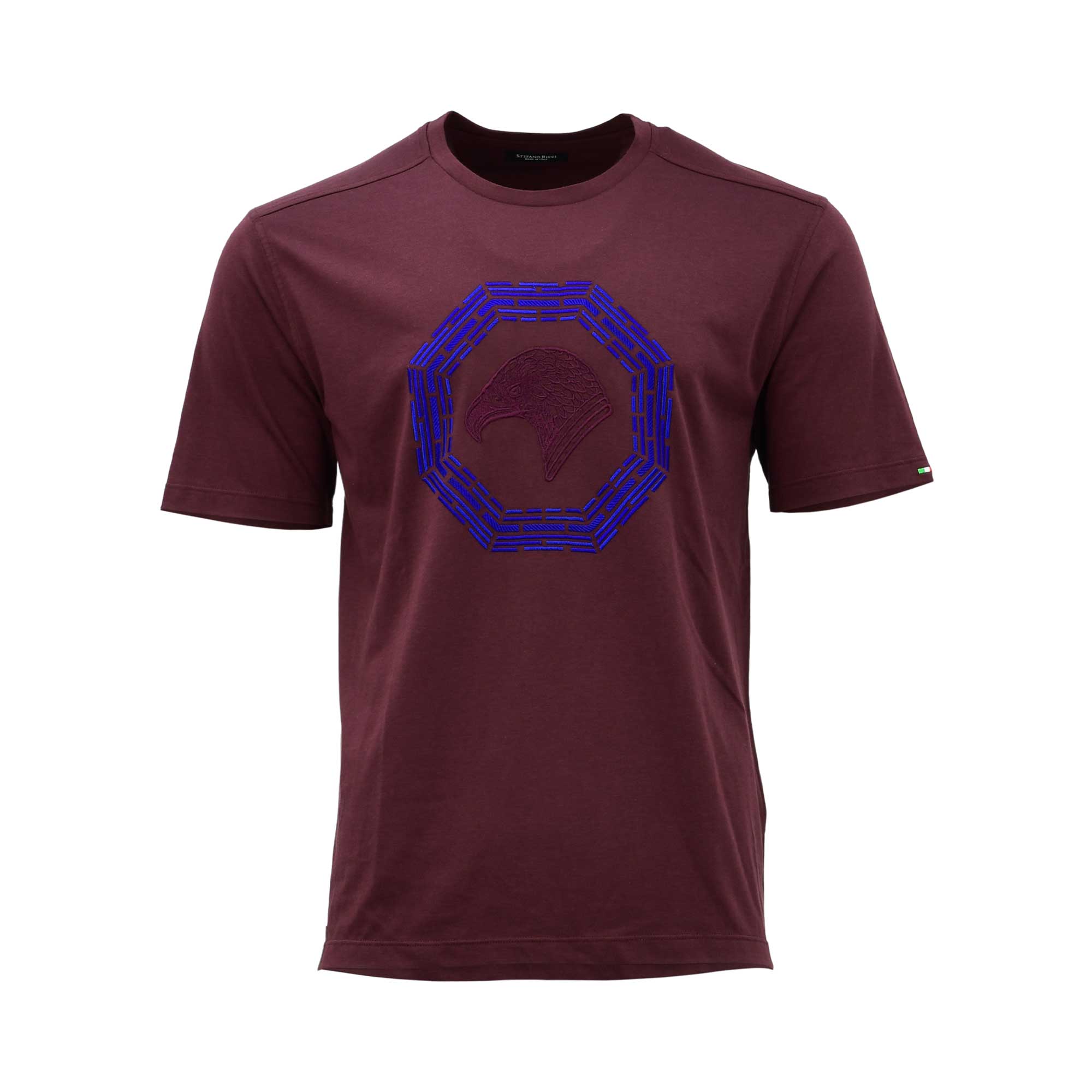 Stefano Ricci Men's Eagle Embroidery T-Shirt