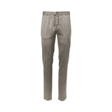 Stefano Ricci Men’s Beige Orix Drawstring Trousers SS26 Exclusive Online at Blue Salon Qatar