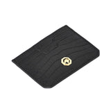 Stefano Ricci men’s black leather card holder in premium textured leather — luxury accessory Available Online Today.