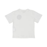 Back view of the white Stella McCartney Kids t-shirt showing the simple design and high-quality jersey construction.