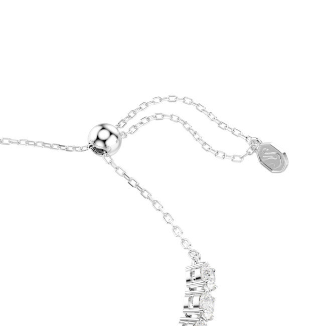Swarovski Ariana Grande X Swarovski Bracelet Mixed Cuts Silver bracelet with a clear gemstone on a white background