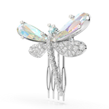 Swarovski Ariana Grande X Swarovski Brooch And Hair Accessory  Dragonfly-shaped hair comb with gemstones on a white background
