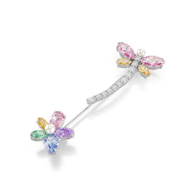 Swarovski Ariana Grande X Swarovski Brooch Mixed Cuts Multicolored gemstone brooch on a white background