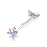 Swarovski Ariana Grande X Swarovski Brooch Mixed Cuts Multicolored gemstone brooch on a white background