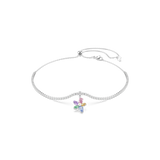 Swarovski Ariana Grande X Swarovski Choker Mixed Cuts Silver Choker with a colorful butterfly charm on a white background