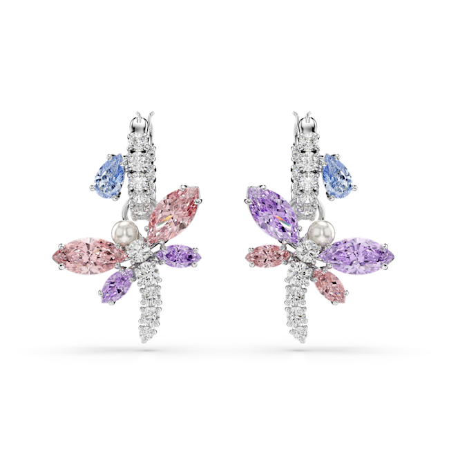 Swarovski Ariana Grande X Swarovski Drop Earrings Mixed Pair of earrings with colorful gemstones 