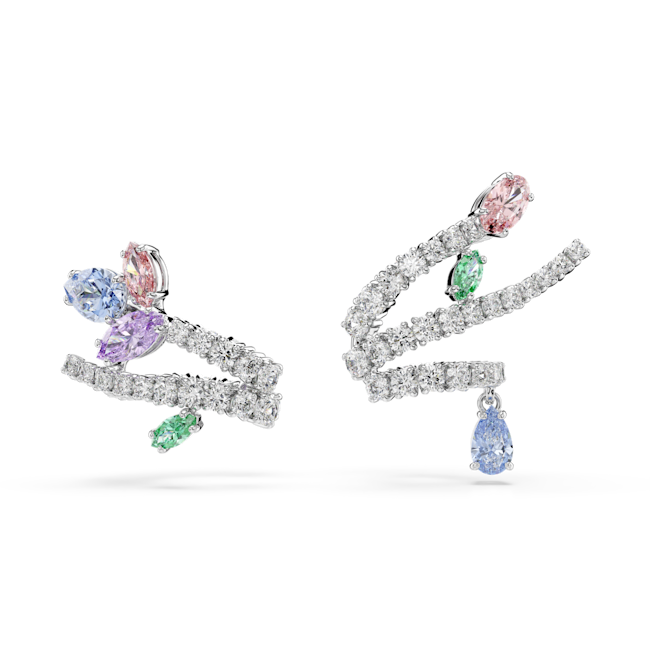 Swarovski Ariana Grande X Swarovski Ear Cuffs Mixed Cuts Pair of earrings with colorful gemstones 