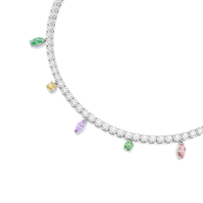 Swarovski Ariana Grande X Swarovski Necklace Mixed Cuts Necklace with multicolored gemstones 