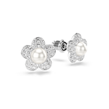 Swarovski Ariana Grande X Swarovski Stud Earrings Crystal Flower-shaped earrings with pearls and clear stones 