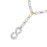 Swarovski Dextera Strandage Round Cut White Mixed Metal Necklace 