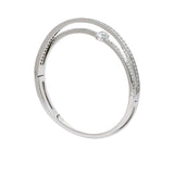 Swarovski Hyperbola Silver Bangle Bracelet