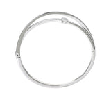 Swarovski Hyperbola Silver Bangle Bracelet — Now Online.