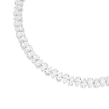 Swarovski Matrix Tennis Necklace Pear Cut White Rhodium