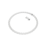 Swarovski Matrix Tennis Necklace Pear Cut White Rhodium