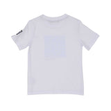 T-shirt only back view of the Aigner Kids boys white t-shirt blue bermuda shorts set cotton outfit Shop the Latest Online