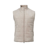 Tombolini Men's Beige Sleeveless  Quilted Vest