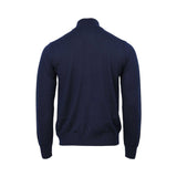 Tombolini Men's Navy Zip-Up Knit Sweater