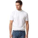Tombolini Men's Premium Knit Mock-Neck T-Shirt