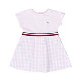 Tommy Hilfiger Kids Girl's Pink Logo Gingham Dress