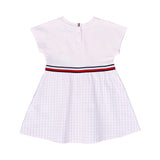 Tommy Hilfiger Kids Girl's Pink Logo Gingham Dress