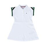 Tommy Hilfiger Kids Girl's White  Logo Polo Dress