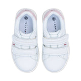 Tommy Hilfiger Kids Girl's  White & Pink Sneaker