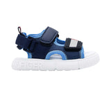 Tommy Hilfiger Kids Boy's Blue Velcro Flag Sandal