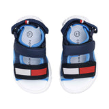 Tommy Hilfiger Kids Boy's Blue Velcro Flag Sandal