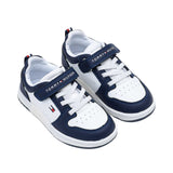 Tommy Hilfiger Kids Boy's Navy Blue & White Logo Trainer