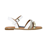 Tommy Hilfiger Kids Girl's White & Platinum Sandal