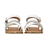 Tommy Hilfiger Kids Girl's White & Platinum Sandal